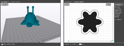 MatterControl lets you preview your part and shows in detail how it will be printed.